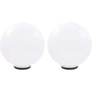 Image of Vidaxl - LED Bowl Lamps 2 pcs Spherical 50cm pmma White