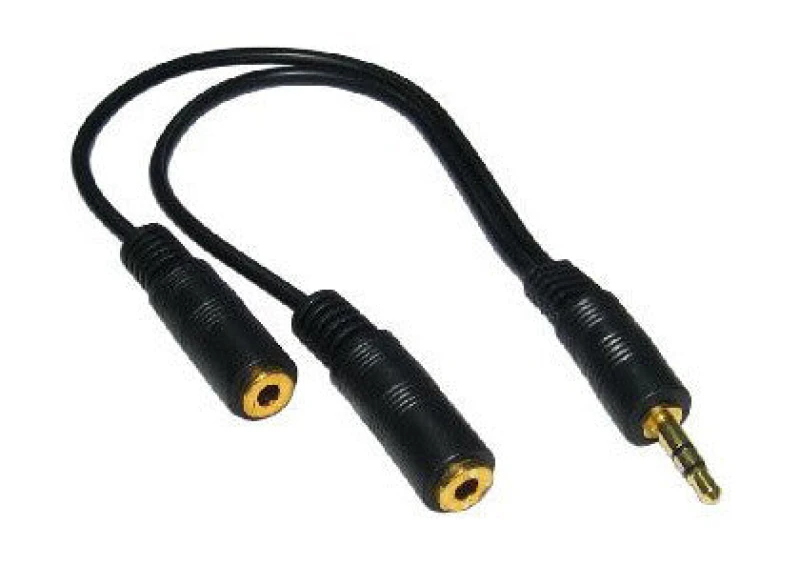 Image of Cables Direct Cables Direct 3.5mm 0.2m audio cable Black 2TT-201