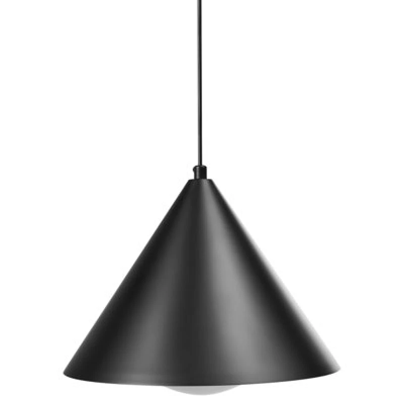 Image of Beliani Pendant Lamp Leyre Metal Black