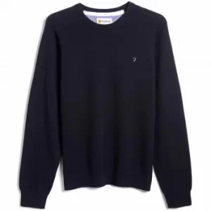 Image of Farah Mens Stern Crew Neck Knit Black Large