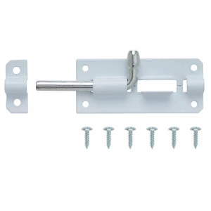 Image of BQ White Steel Barrel Bolt L75mm
