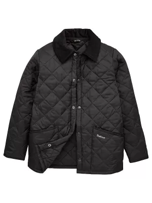 Image of Barbour Boys' Liddesdale Quilted Jacket - Black - M (8-9 Years)