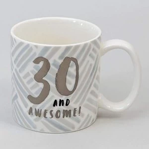 Image of Luxe Ceramic Male Birthday Mug - 30