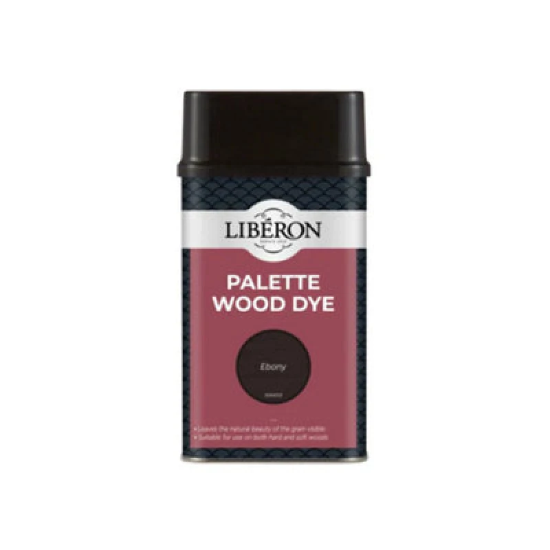 Image of LIBERON 126738 Palette Wood Dye Ebony 500ml LIBWDPE500N - Liberon 126738