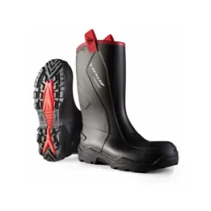 Image of Dunlop - purofort+rugged F/Safety Wellington Boot Black sz 13 - Black