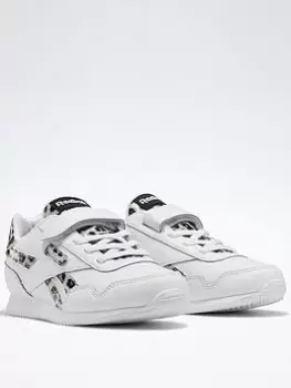 Image of Reebok Royal Classic Jogger 3 Shoes, White/Black, Size 10 Younger