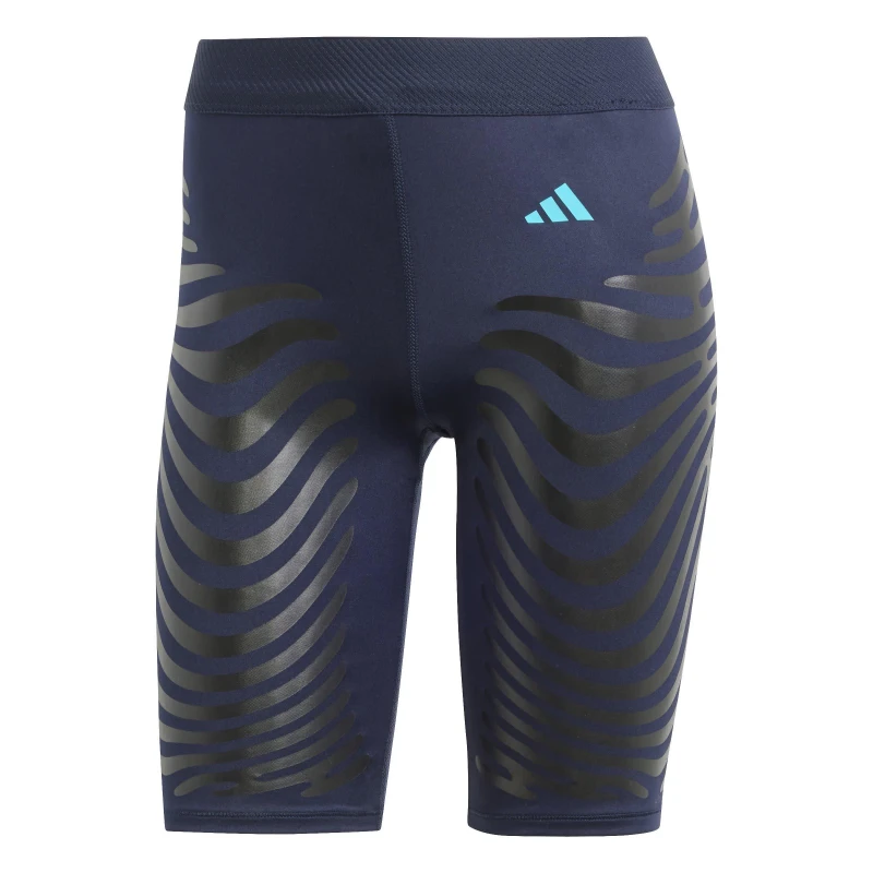 Image of adidas Adizero Compression Short Running Tights Womens Legend Ink female 8 (XS)