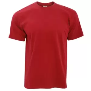 Image of B&C Exact 190 Mens Crew Neck T-Shirt / Mens Short Sleeve T-Shirt (4XL) (Red)