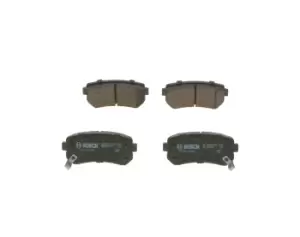 Image of Bosch Brake pad set 0 986 494 887 Brake pads,Brake pad set, disc brake HYUNDAI,KIA,ix35 (LM, EL, ELH),Tucson (TL, TLE),TUCSON Kasten/SUV (TLE)