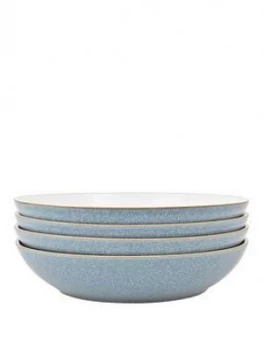 Image of Denby Elements 4 Piece Pasta Bowl Set - Blue
