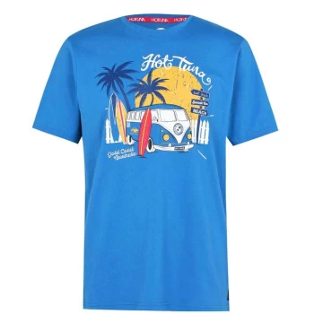 Image of Hot Tuna Crew T Shirt Mens - Wash Blu Camper