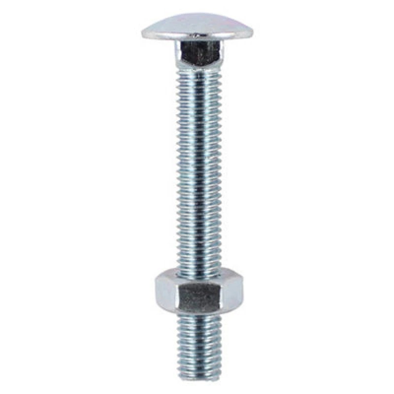 Image of Coach Bolts and Nut Zinc Plated 10100CBB Size: M10