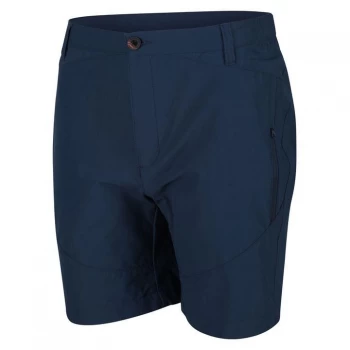 Image of Regatta Highton Stretch Walking Mid Length Shorts - Dark Denim