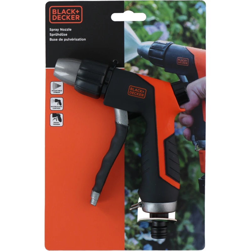 Image of Black and Decker Spray Nozzle Gardening Essentials Black/Orange unisex One Size