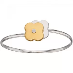 Image of Ladies Orla Kiely Sterling Silver Shadow Flower Bangle