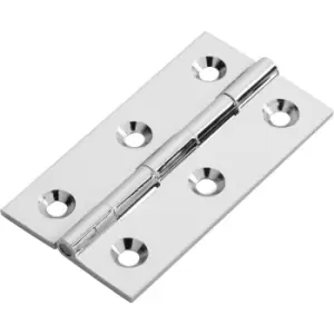 Image of Carlisle Brass Cabinet Hinge Polished (2 Pack) in Chrome