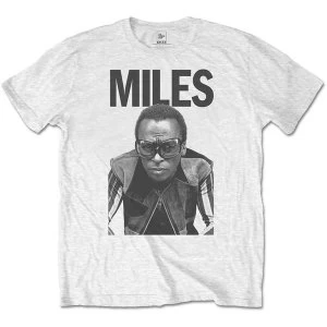 Image of Miles Davis - Miles Mens Medium T-Shirt - White