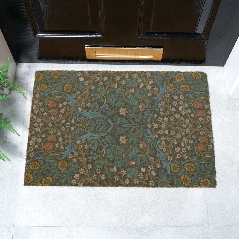 Image of Artsy Doormats William Morris Tulips Doormat (60 X 40Cm)