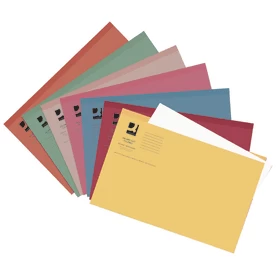 Image of Q Connect Sq Cut Folder Lwt Fc Ass Pk100
