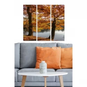 Image of MDF3710365 Multicolor Decorative MDF Painting (3 Pieces)