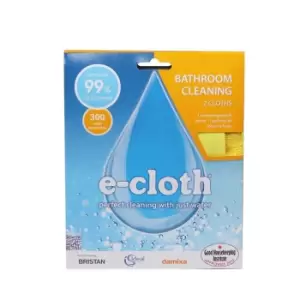 Image of E-Cloth Bathroom Cleaning Cloths (Pack Of 2) (Pack Of 2) (Yellow)