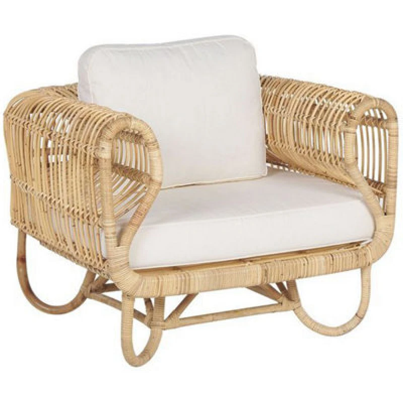 Image of Beliani Garden Armchair Dolcedo Rattan Natural
