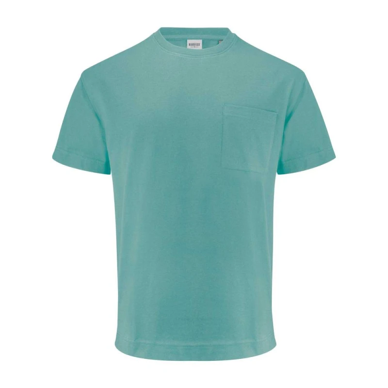 Image of James Harvest Mens Devons Pocket T-Shirt in Green Size: Small Green Male S