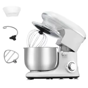 Image of HOMCOM 800-112V70Sr 1200W 5.5L Stand Mixer With Pulse Setting - Silver
