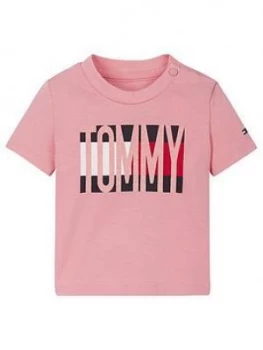 Image of Tommy Hilfiger Baby Girls Short Sleeve Flag T-Shirt