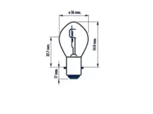 Image of NARVA Light Bulbs 49531 Bulb, headlight