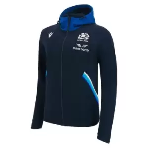 Image of Macron Scotland 22/23 FZ Hoodie Mens - Blue