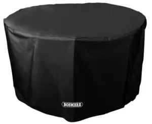 Image of Bosmere Storm Black Circular Table Cover - 4/6 seat