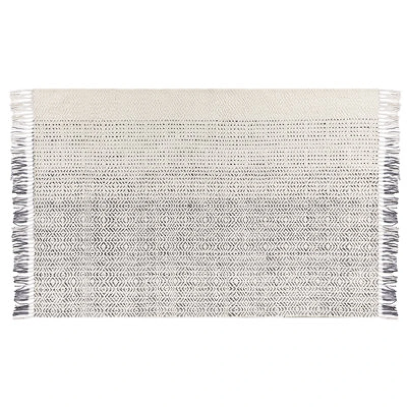 Image of Beliani Rug Omerli White 140 X 200 Cm Wool