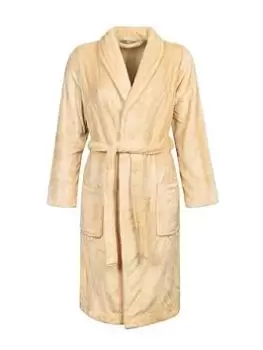 Image of Heat Holders Fleece Dressing Gown - Champagne, Beige, Size XL, Women