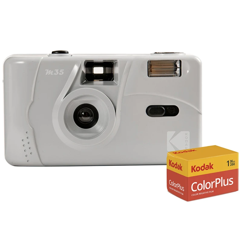 Image of Kodak M35 Film Camera Reusable 35mm Fixed Focus - Marble Grey - Camera
