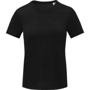 Image of Elevate Womens/Ladies Kratos Short-Sleeved T-Shirt (M) (Solid Black)