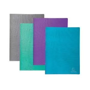 Image of Exacompta Teksto Display Book 20 Pocket A4 Assorted Pack of 20 88620E