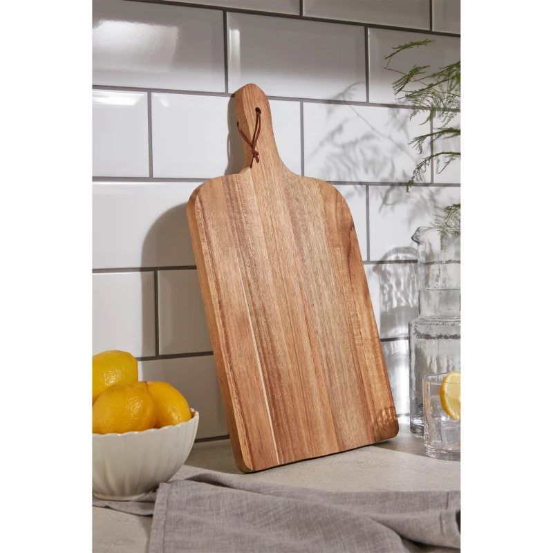 Image of Homelife Acacia Paddle Chopping Board - Brown Brown One Size