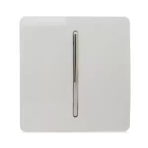 Image of Trendi Switch 1 Gang 3 Way Intermediate Rocker Light Switch in Screwless White