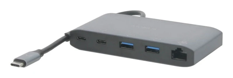 Image of Mobilis Mobilis 020027 laptop dock/port replicator Wired USB 3.2 Gen 1 (3.1 Gen 1) Type-C Grey 020027