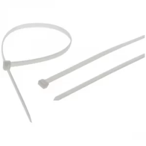 Image of Faithfull FAICT600WHD Heavy-Duty Cable Ties White 9.0 x 600mm (Pac...