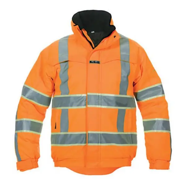 Image of India Hydrowear India High Visibility Pilot Jacket with Glow in the Dark GIS Tape Orange 4XL HYD131005OR4XL