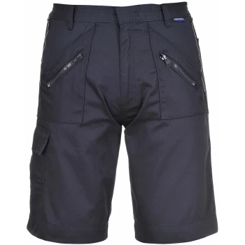 Image of Portwest - S889 - Navy Sz XXL Action Work Shorts Safety Combat