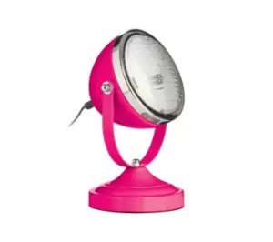 Image of INTERIORS by Premier Spot Table Lamp - Pink & Chrome