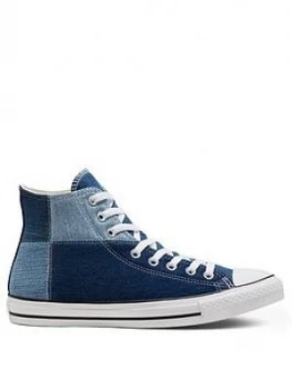 Image of Converse Chuck Taylor All Star Up-Cycled Denim Hi-Tops - Denim