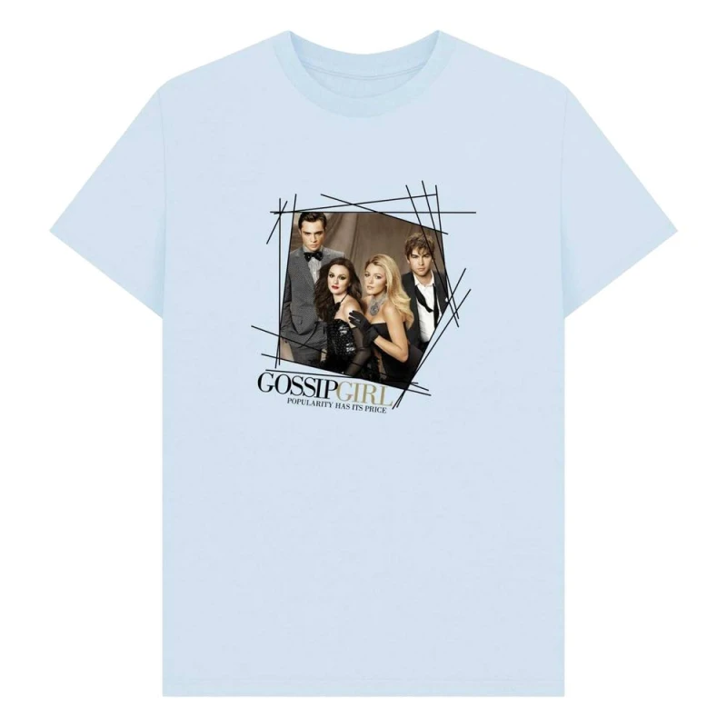 Image of Gossip Girl Mens Cast T-Shirt in Blue Size: Small Blue Male S