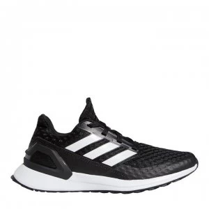 Image of adidas Rapidarun Jogger Junior Trainers - Blk/Wht/Wht