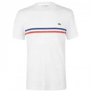 Image of Lacoste MIP Stripe T Shirt - White
