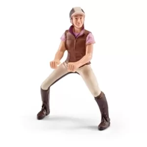 Image of SCHLEICH Horse Club Recreational Rider Pink Toy Figure, 5 to 12 Years, Multi-colour (42162)