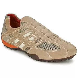 Image of Geox SNAKE mens Shoes Trainers in Beige,8,9,10,10.5,11